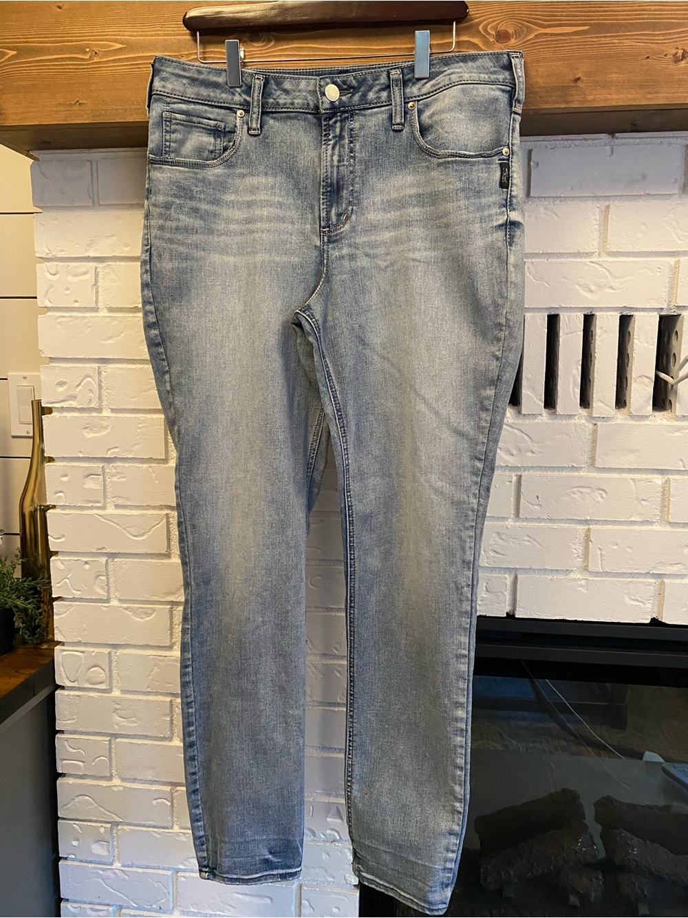 Silver Jeans Co. Avery Skinny Jeans Women’s W34 L31 Light Wash Stretch Denim - Picture 3 of 13